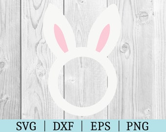 Bunny Monogram SVG | Easter Clipart | Cut File | Rabbit File | Svg Dxf Eps Png | File for Silhouette | Instant Download
