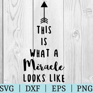 Qu’est-ce qu’un miracle ressemble à SVG | Citation Clipart | Couper le fichier | Fichier phrase | Svg Dxf Eps Png | Fichier pour Silhouette | Téléchargement instantané
