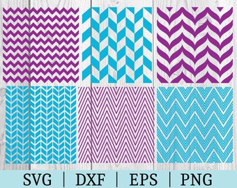 Chevron Seamless Pattern Bundle SVG | Chevron Clipart | Cut File Cricut | Vector File | Svg Dxf Eps Png | Silhouette | Instant Download