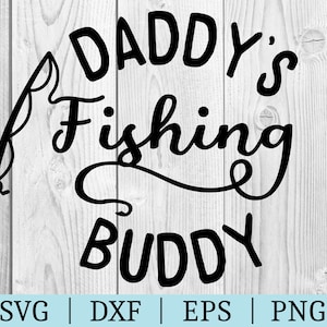 Papa's Vismaatje SVG | Clipart | Bestand knippen Cricut | Baby Kids Bestand | Svg Dxf Eps Png | Het | van het silhouet Direct downloaden | Visserij Ontwerp |
