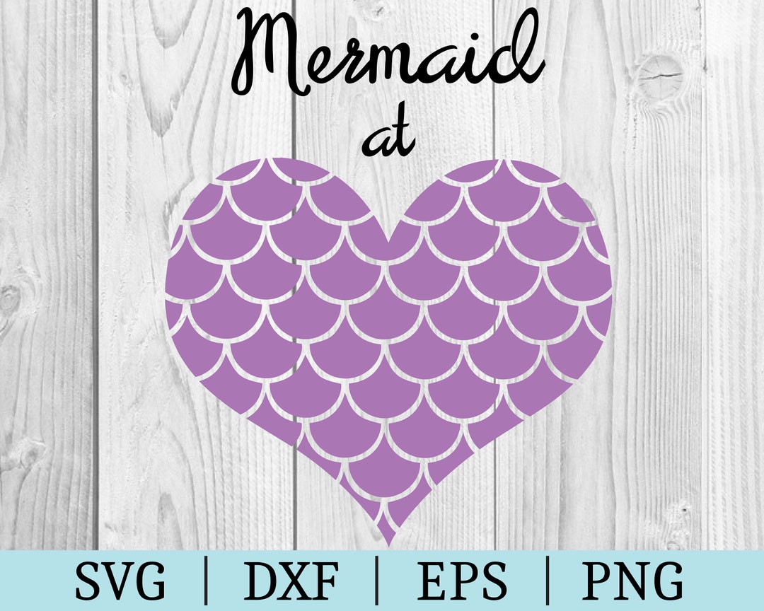 Mermaid at Heart SVG | Mermaid Clipart | Cut File | Quote File | Svg ...