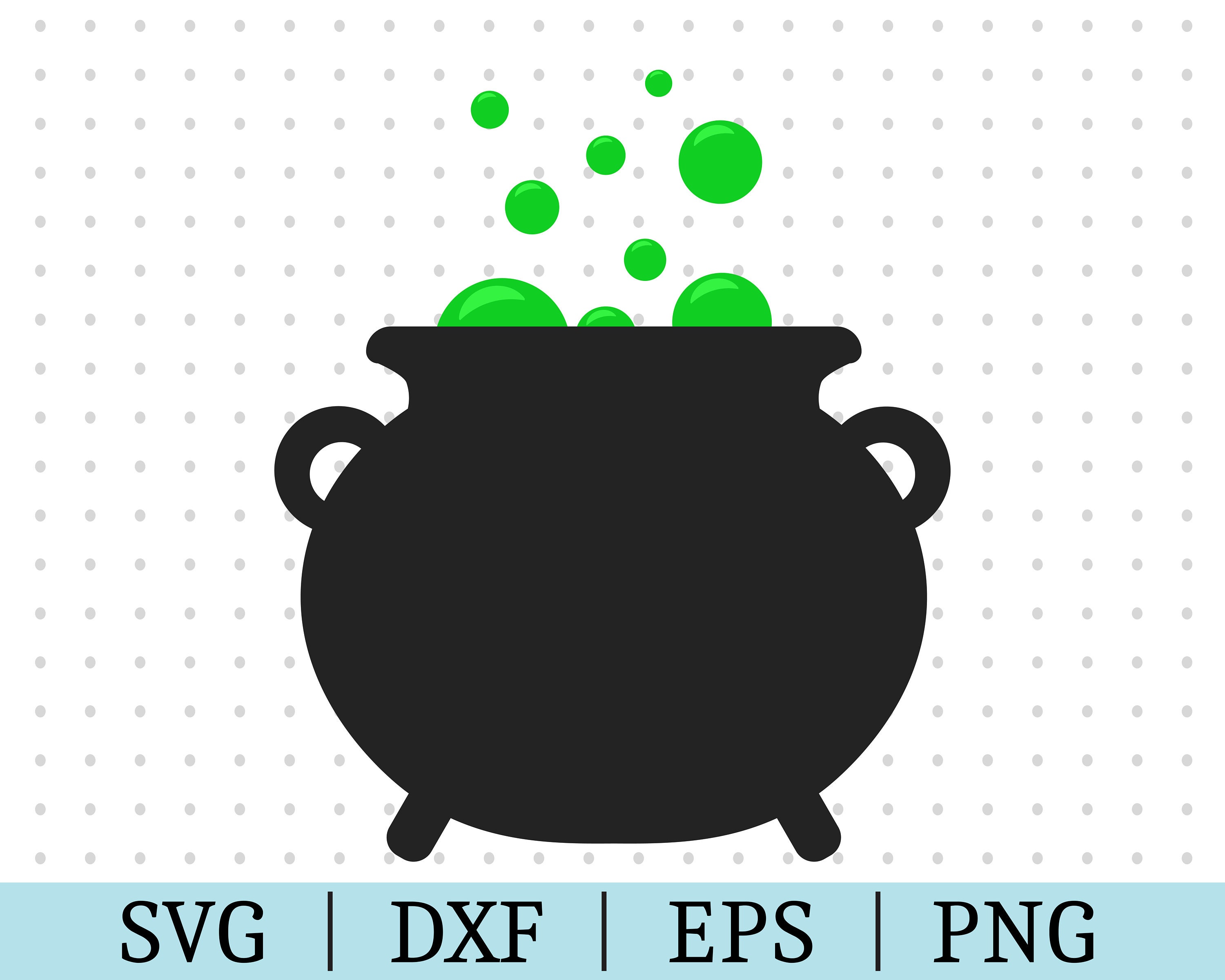 Bubbling Cauldron SVG Vector Clipart Fall Cut File Etsy