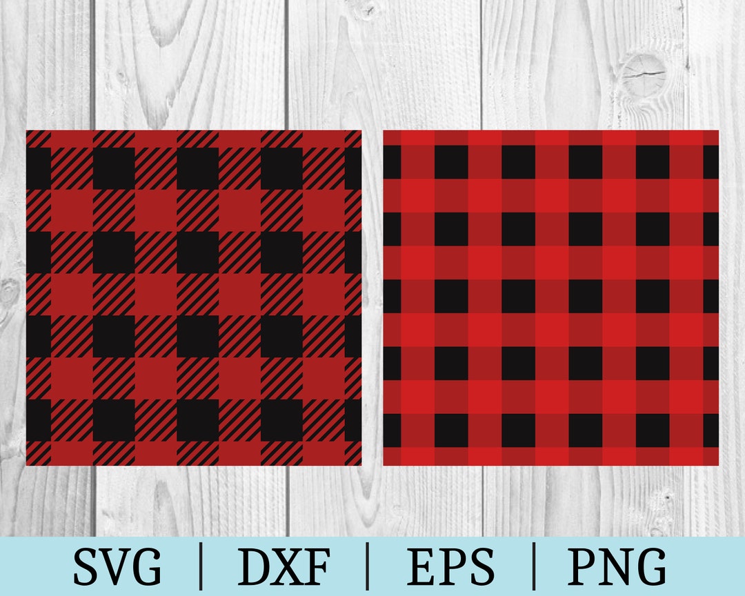 Buffalo Plaid Pattern Bundle SVG | Seamless Pattern Clipart | Cut File ...