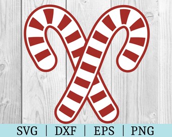 Polkagrisar SVG | Jul Clipart | Klippfil | Vinterfil | Svg Dxf Eps Png | Fil för Silhuett | Direktnedladdning