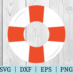 Koło ratunkowe SVG | Clipart wektorowy | Plik cięty | Plik marynistyczny | Svg Dxf Eps Png | Plik dla sylwetki | Natychmiastowe pobranie