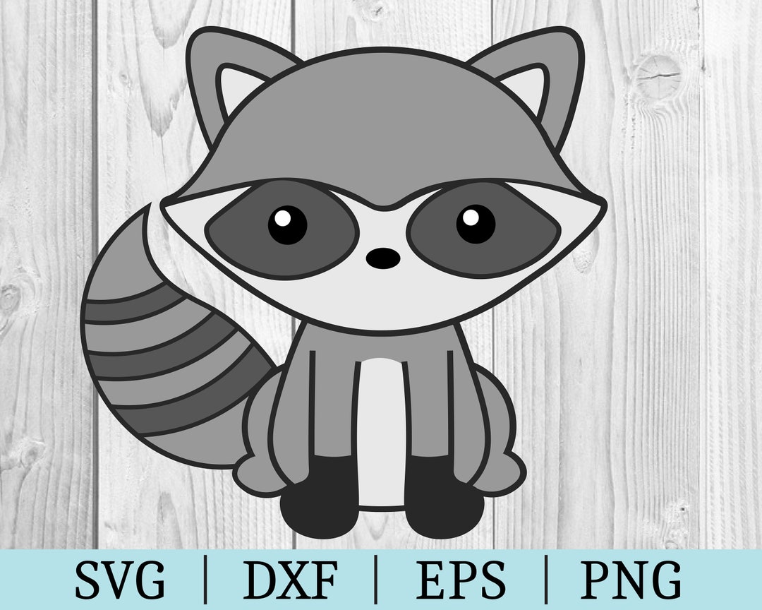 Rascal Svg Raccoon SVG Animal Clipart Cut File Woodland File Svg Dxf Eps Png File ...