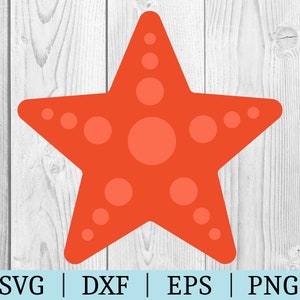 Starfish SVG | Vector Clipart | Cut File | Nautical File | Svg Dxf Eps Png | File for Silhouette | Instant Download