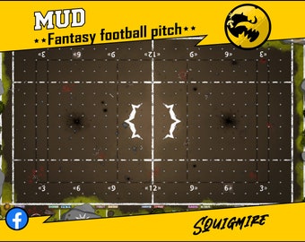 Pre-order, MUD Squigmire Pitch, Blood Bowl Compatible Game Mat