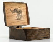 Custom Red Oak Wood Storage Box - Stash Box - Jewelry Box