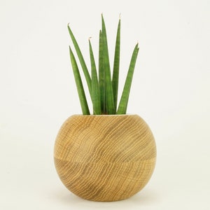 Blumentopf Sphere - Eiche