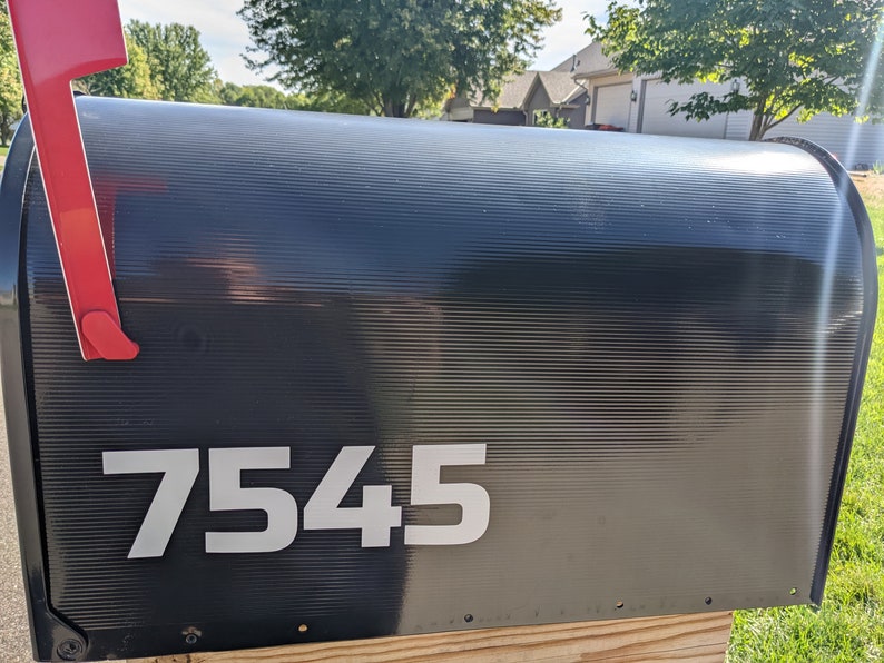 Mailbox Numbers address Numbers Mailbox Number Stickers Etsy