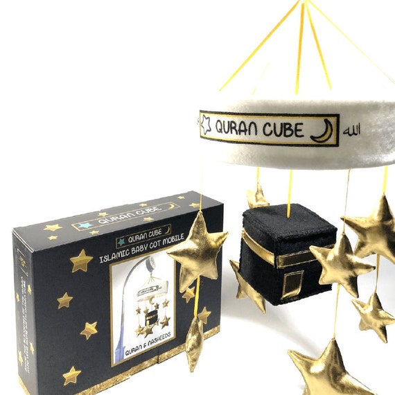 Quran Cube Islamic Kaaba Quran and Nasheeds Baby Cot Mobile