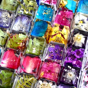 Unique Escape Keys with Natural Plants and Flowers for Mechanical Keyboard | OEM profile - glossy finish | Artisan Keycap