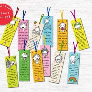 Affirmation Christian Bookmarks Printable Bookmarks Cute Bookmarks Scripture Bookmarks To Print Digital