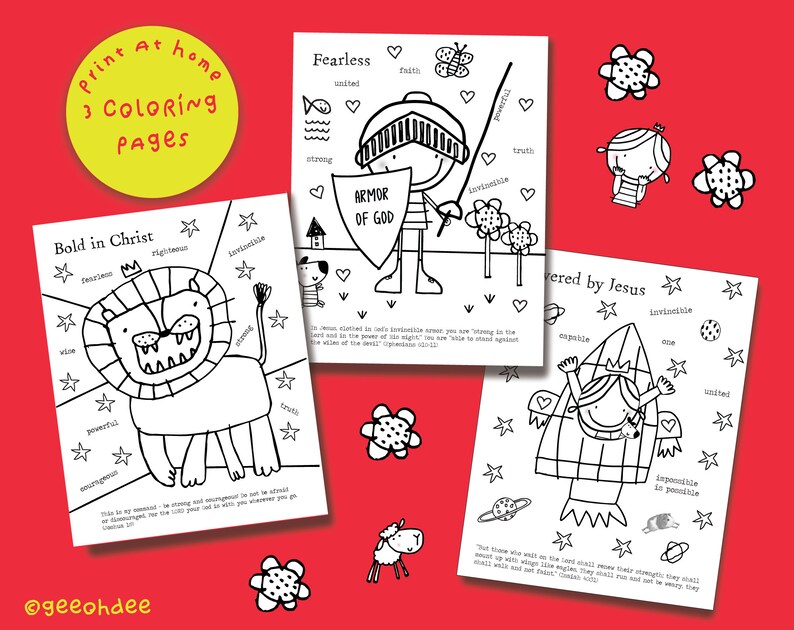 Christian Coloring Pages Printable Coloring Pages Digital Coloring Pages
