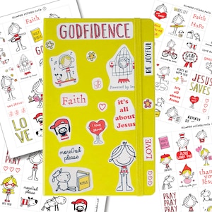 Printable Christian Stickers Planner Stickers Journal Stickers Bible Study Stickers Christian Kids Stickers Bible Journaling Stickers