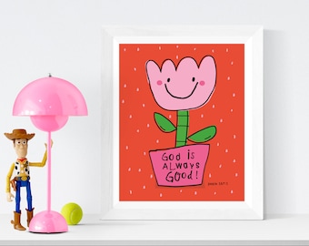 Christian Prints Kids Room Wall Art Christian Nursery Prints Kids Christian Art Sunday School Wall Art Playroom Print Digital Printable Art