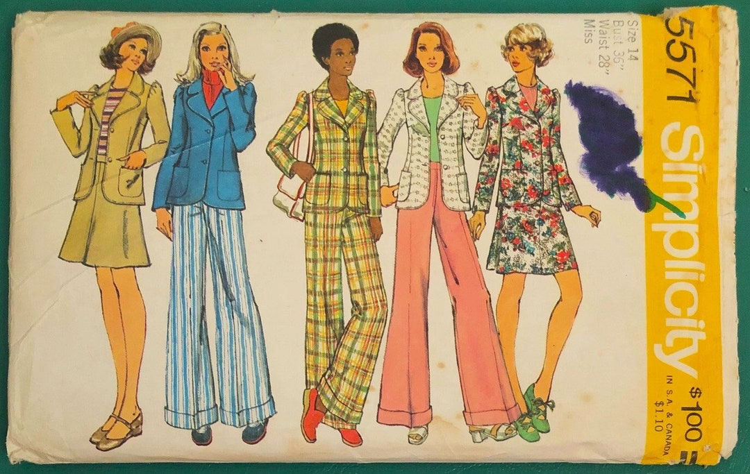 1970's Simplicity Unlined Quilted Jacket Pattern - Bust 38-40