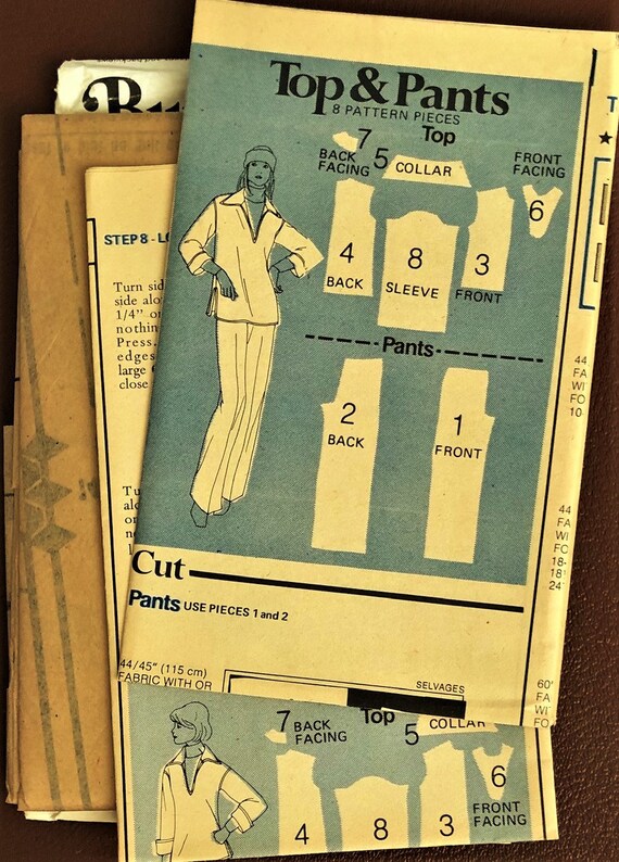 Patron De Couture Vintage Butterick Années 70 - Chemise, Culotte, Short - Taille Buste 34, Non Découpé