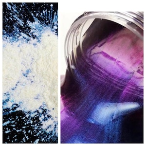 Chameleon Pearl Powder• Blue Purple Red• Pigments. This Chameleon powder relies on a black base coat to show its color.