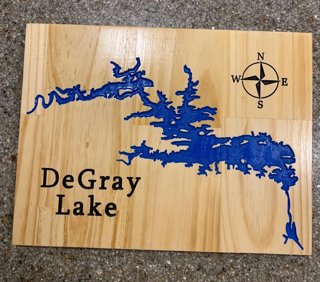 Degray Lake Map Sign Etsy Il 1080xN.6552843677 D7ns 