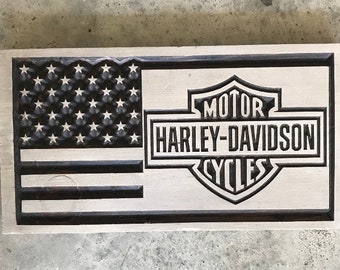 Chrome Decal 32700 Chroma Harley Davidson Flag