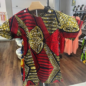 African kitenge. Boy&#39;s  suit.  Kitenge patterned kids shirt and pants. Smaller boys less than 2 years.
