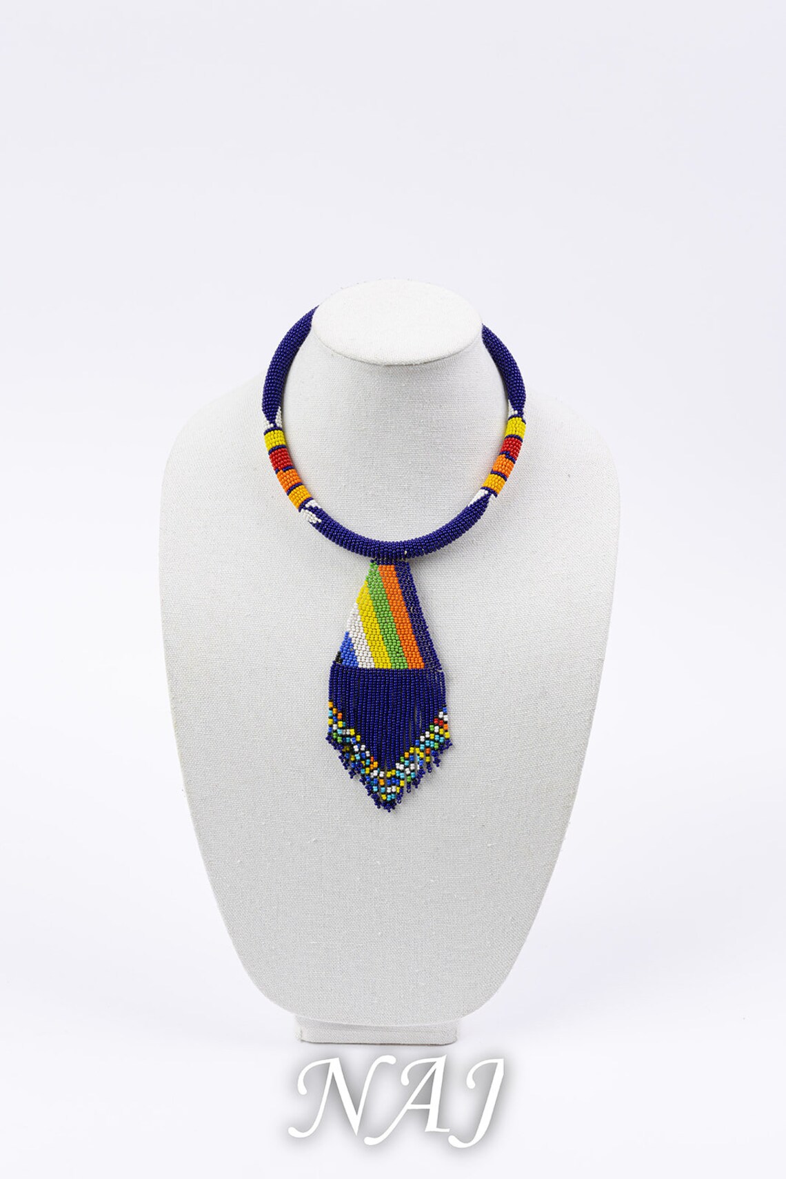 African Beaded Pendant Necklace and Earrings. Kenyan Maasai - Etsy