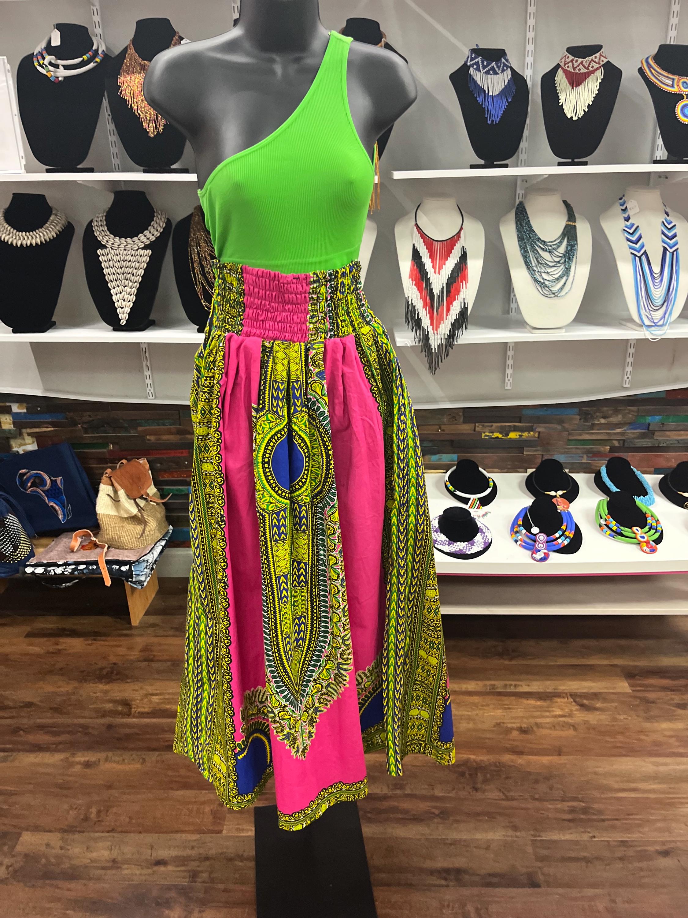 Lime Green African Dress - Etsy