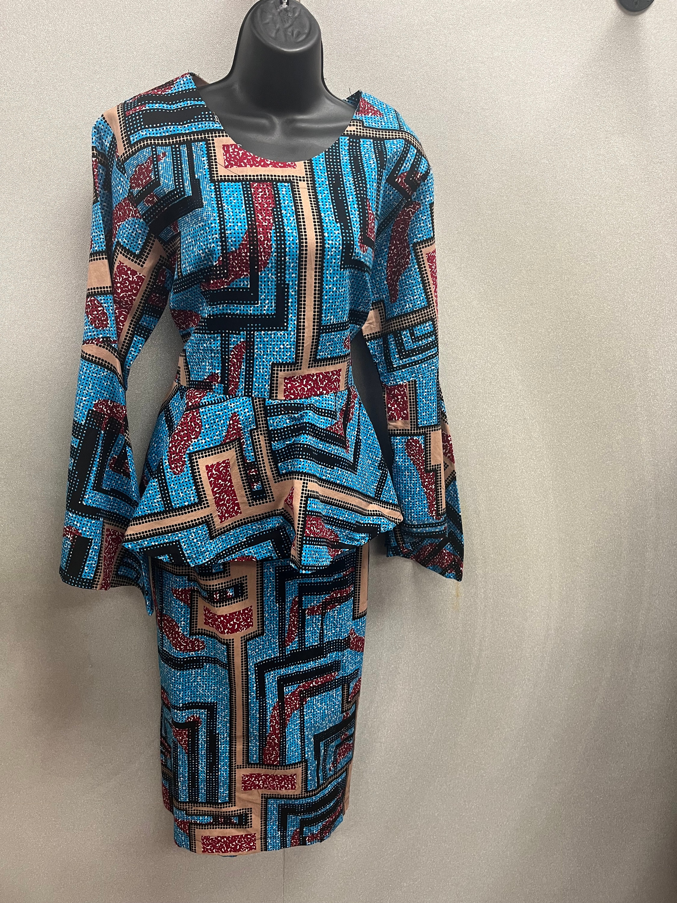 peplum kitenge dresses Peplum Kitenge Fashion