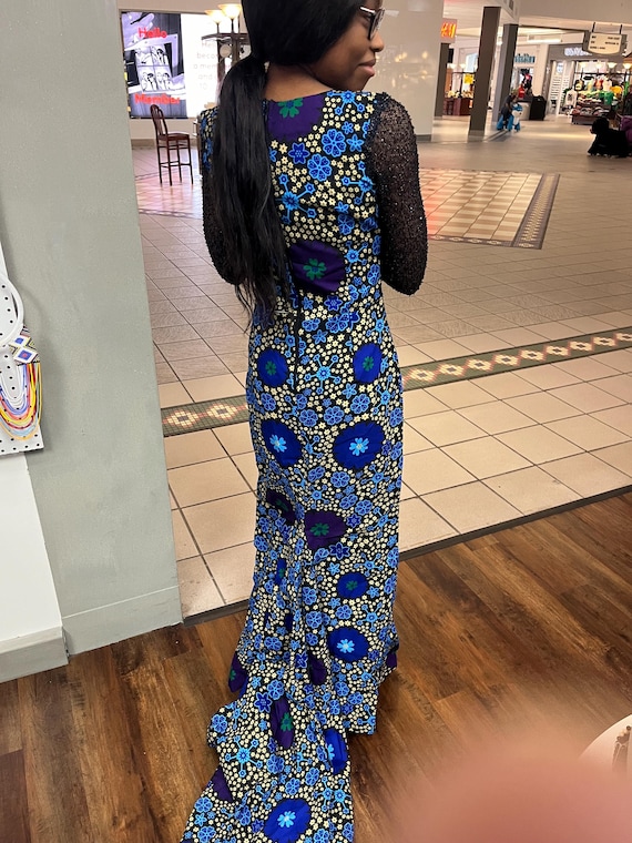 Vestido de sirena Vestido de mujer con estampado kitenge