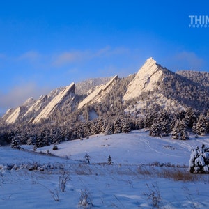 Late Season Snow on The Flatirons, Boulder, Colorado, USA,Wall Art,Decor,Fine Art Photography