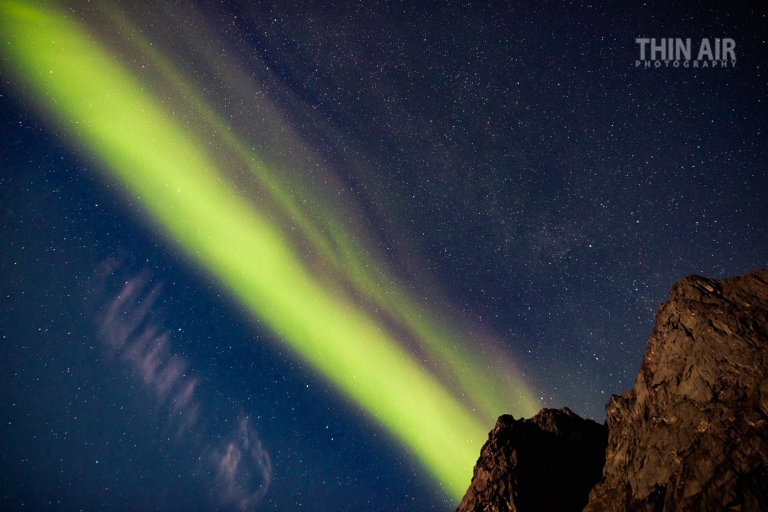 Silent Streamer, Aurora, Kvaløya, Norway, Wall Art, Decor, Fine Art