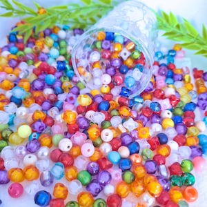 Rainbow Acrylic Bead Soup Mix: DIY Jewelry Making, Craft Beads