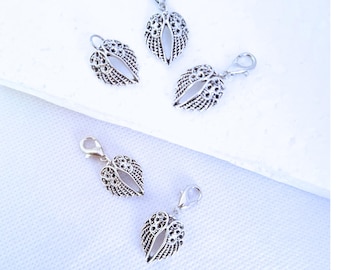 Engelsflügel Clip-on Charm: Armband, Halskette, Schlüssel, Journal