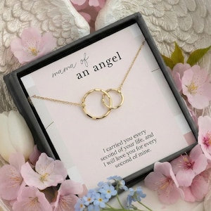 Miscarriage Gift Necklace, Baby Loss Gift, stillborn necklace, Pregnancy Loss, Bereavement Gift, Mama of an angel jewelry, Sterling Silver