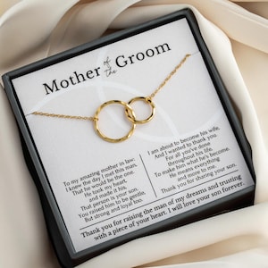 Regalo per la madre dello sposo dalla sposa, collana per la suocera, regalo per il giorno delle nozze, scatola regalo per ringraziare l&#39;uomo dei miei sogni