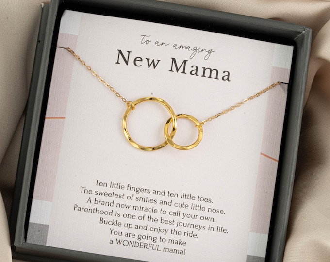 New Mom Gift box, New mom necklace Gifts Jewelry, Gift for New Mum Necklace, First Mother's day gift, Pregnancy jewelry necklace
