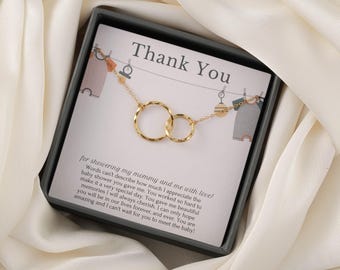 Baby shower hostess gift thank you baby shower host gifts baby shower wording baby shower favors Pregnancy wish necklace Gifts for her