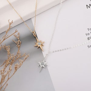 College Graduation Gift for Her, Graduate Class of 2023, Congrats Grad Box and Gift Card, Dainty North Star Pendant Necklace Gift for Women image 2