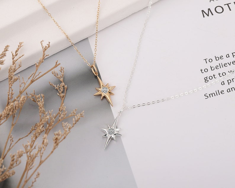 College Graduation Gift for Her, Graduate Class of 2023, Congrats Grad Box and Gift Card, Dainty North Star Pendant Necklace Gift for Women image 2