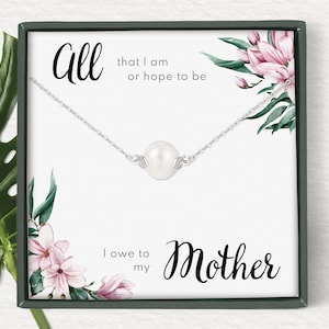 Geschenk für Mutter von Tochter • Muttertagskette • Weihnachtsgeschenk • Halskette für Mutter von Sohn • Schmuck von Sohn Tochter