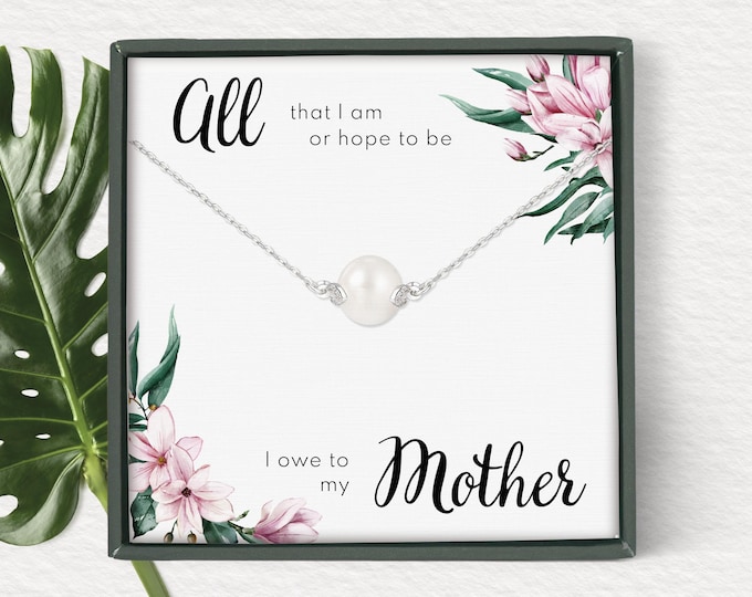 Gift for mom from daughter • Mother's day necklace • Christmas gift • Necklace for mother from son • Jewelry from son daughter