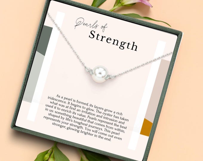 AA recovery gifts | Sobriety necklace for women | Alcoholics anonymous gifts | Sobriety gift | Strength necklace | Encouragement jewelry