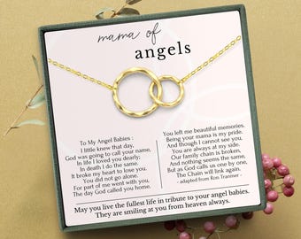 Ketting met dubbele miskraam | Cadeau voor verlies van een tweeling | Cadeau voor babyverlies | Zwangerschapsketting | Verlies van babycadeau | Miskraamsieraden
