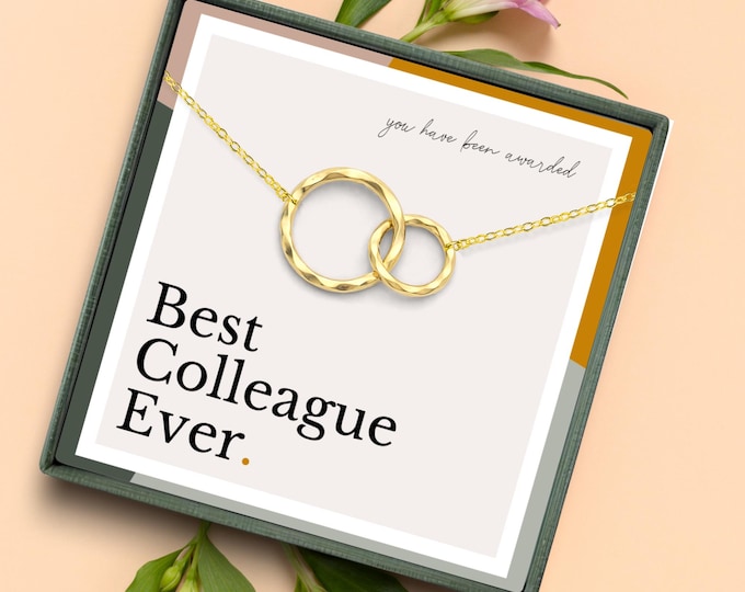 Coworker Gift | Colleague Birthday | Office Friend Jewelry | Corporate Gift Ideas For Her | Employee Appreciation Necklace