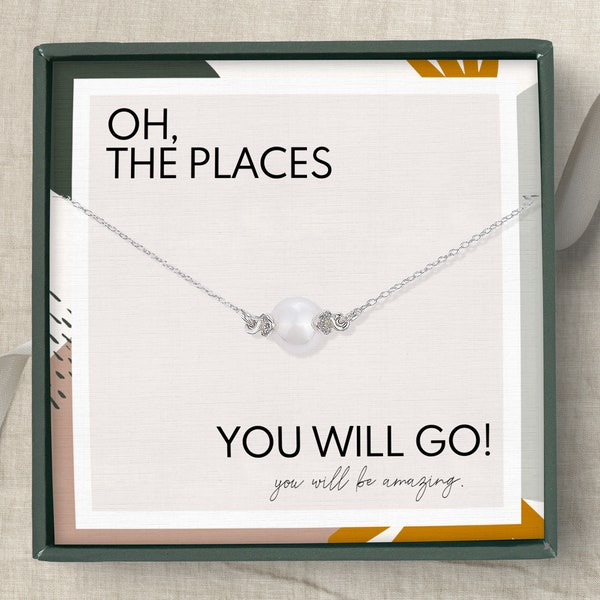 New job gift for her | Gift for graduation | Farewell gift for coworker | Going away gift for friend | Graduation necklace for her