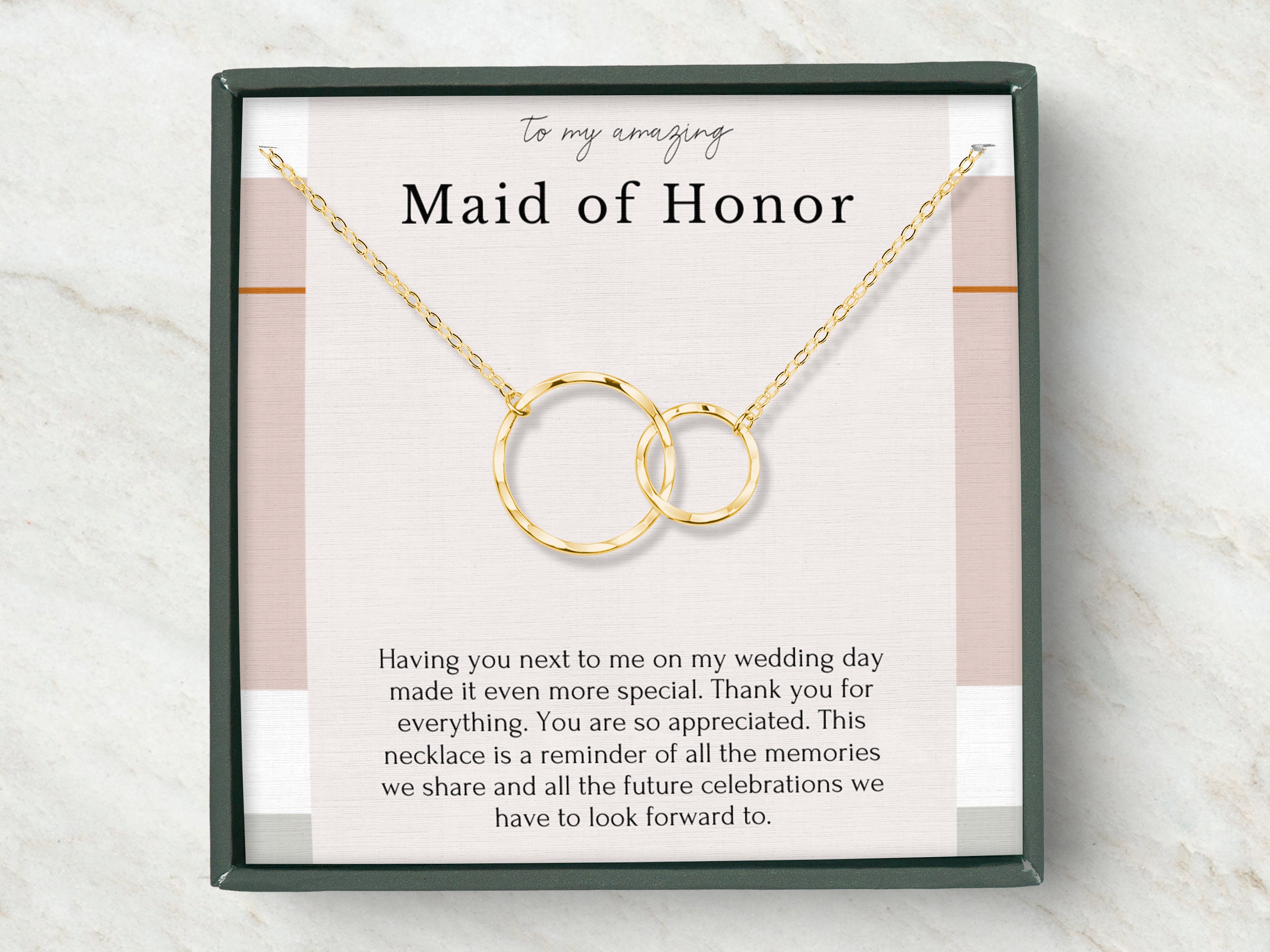 Maid of Honor Necklace Etsy Australia