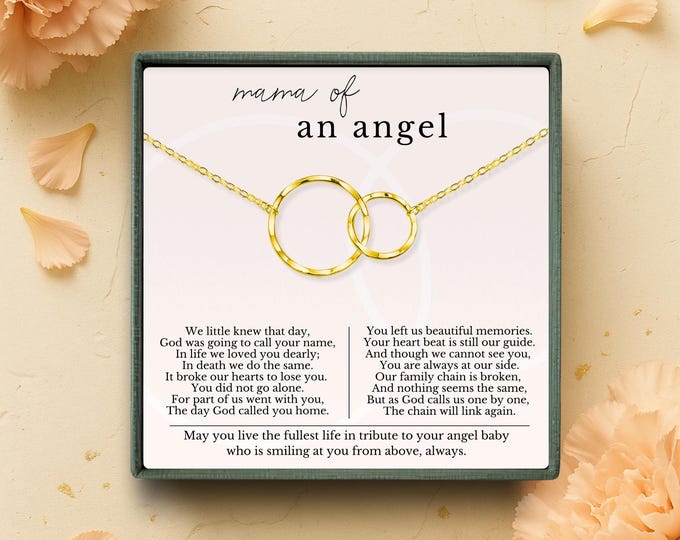 Miscarriage Gift Necklace, Stillborn necklace, Pregnancy Loss, Bereavement Gift, Mom of an angel necklace, Sterling Silver
