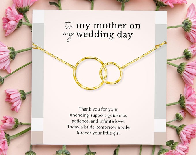 Gift for mom on wedding day, today a bride tomorrow a wife wedding gift, mother of the bride gift from daughter, thank you mom wedding gift